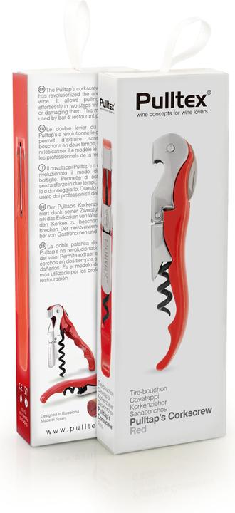 Actual product image Pulltex Classic Colour Red (Corkscrew)