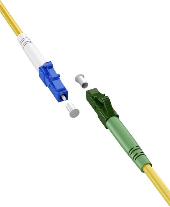 Image du produit Goobay Câble à fibre optique FTTH, monomode OS2 jaune, jaune simplex, 25 m (S/UTP, CAT6, 25 m)