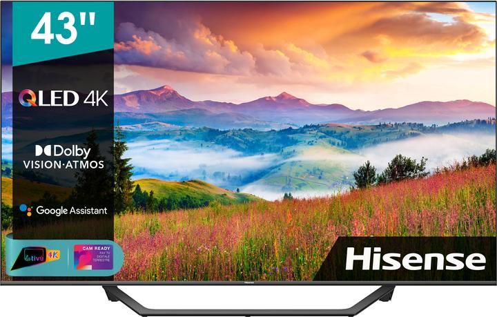 Productafbeelding Hisense 43A7GQ 43" LED UHD 16:9 50Hz 3xUSB 3xHDMI (43", QLED, 4K, 2021)