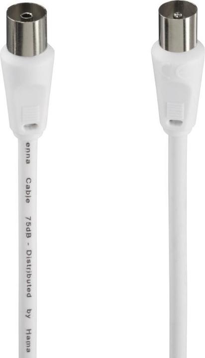 Produktbild Hama Koax-Stecker – Koax-Kupplung (75 dB, Antennenkabel)