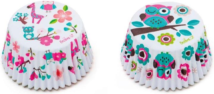 Produktbild Decora Cupcake Förmchen Eule und Giraffe (5 cm)