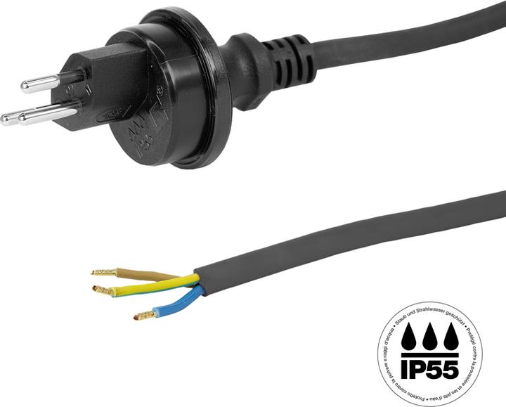 Produktbild Steffen Anschlusskabel GdV 3x1.5mm2 5m schwarz T13 IP55 (5 m)