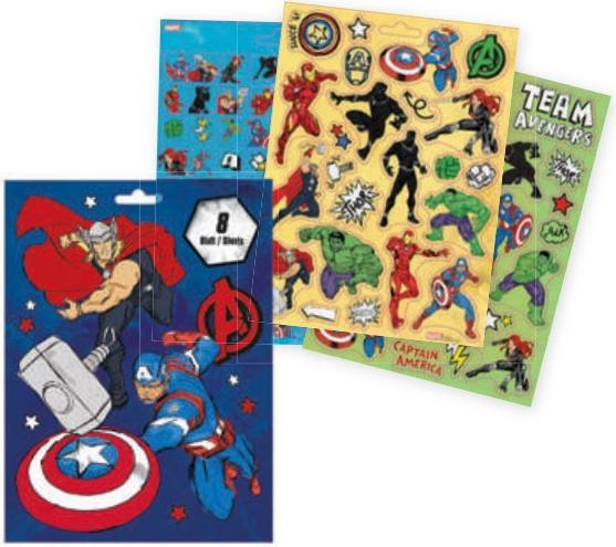 Produktbild Undercover Stickerbuch Avengers Marvel mit 8 Stickerblättern