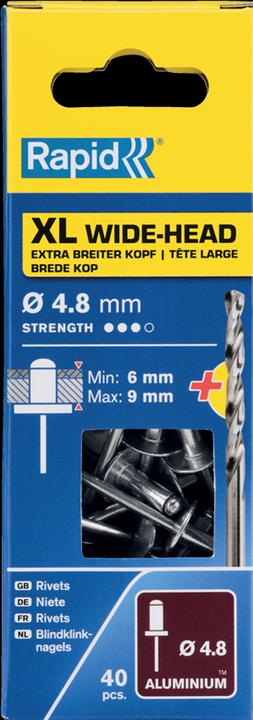 Immagine prodotto Rapid Rivetto cieco XL Ø 4,8 x 12 mm