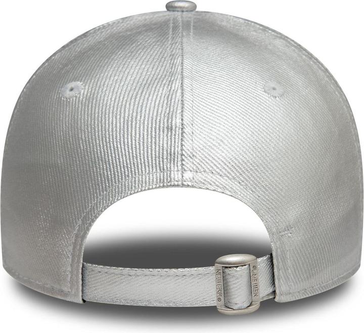 Actual product image New Era 9Forty Damen Cap - METALLIC DENIM NY Yankees silber