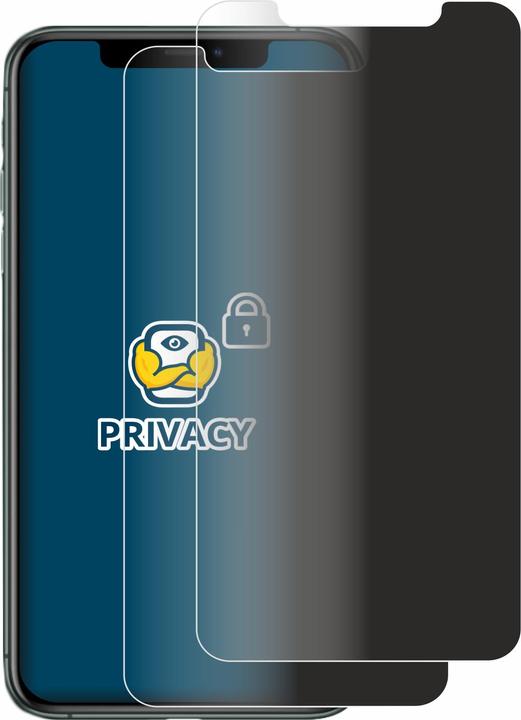 Productafbeelding BROTECT Anti-spionnetje privacyfolie Beschermfolie tegen blauw licht (2 Stuk, Apple iPhone 11 Pro Max)