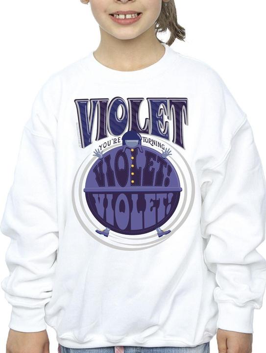 Produktbild Willy Wonka & the Chocolate Factory Violet Turning Violet Sweatshirt Mädchen (152, 158)