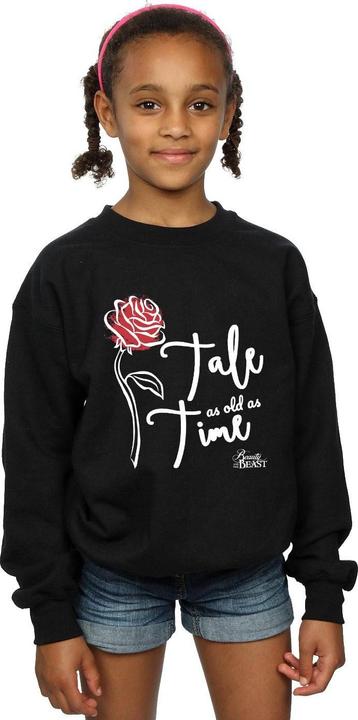 Actual product image Disney Girls Tale As Old As Time Rose Sweatshirt (140, 146)