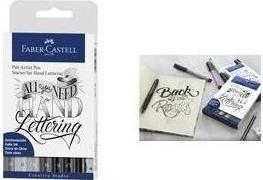Produktbild Faber-Castell Pitt Artist Pen Handlettering (Grau, Schwarz, 9 x)