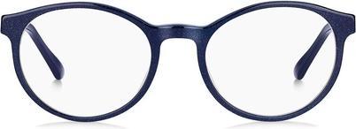 Jimmy Choo 272 Damenbrille 0JOO Blau Glitter Oval 49mm Neu 100% Authentisch