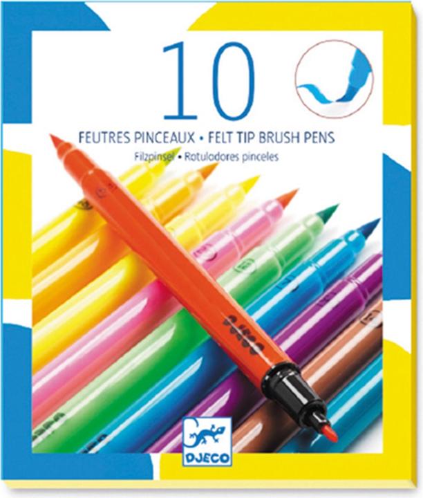 Actual product image Djeco Felt brush pop (Multicoloured, 10 x)