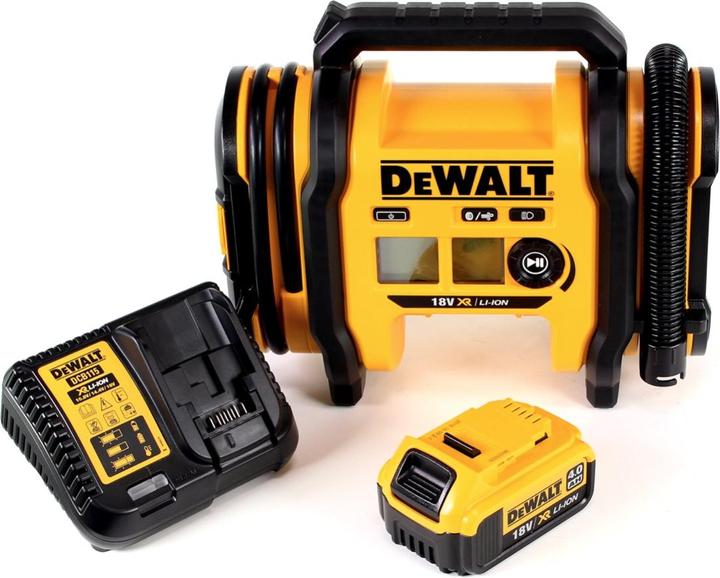 Image du produit DeWalt DCC018N Gonfleur sans fil 18V 11bar pour KFZ + 1x Batterie 4,0Ah + Chargeur (11 bar, 14.70 l)