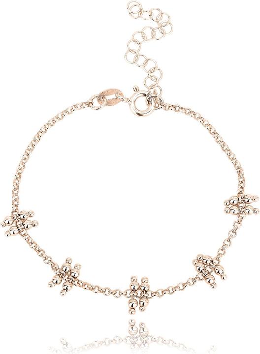 Immagine prodotto Leyda Bracciale a sfera (19 cm, placcato oro 750 / oro 18 K, Argento 925)