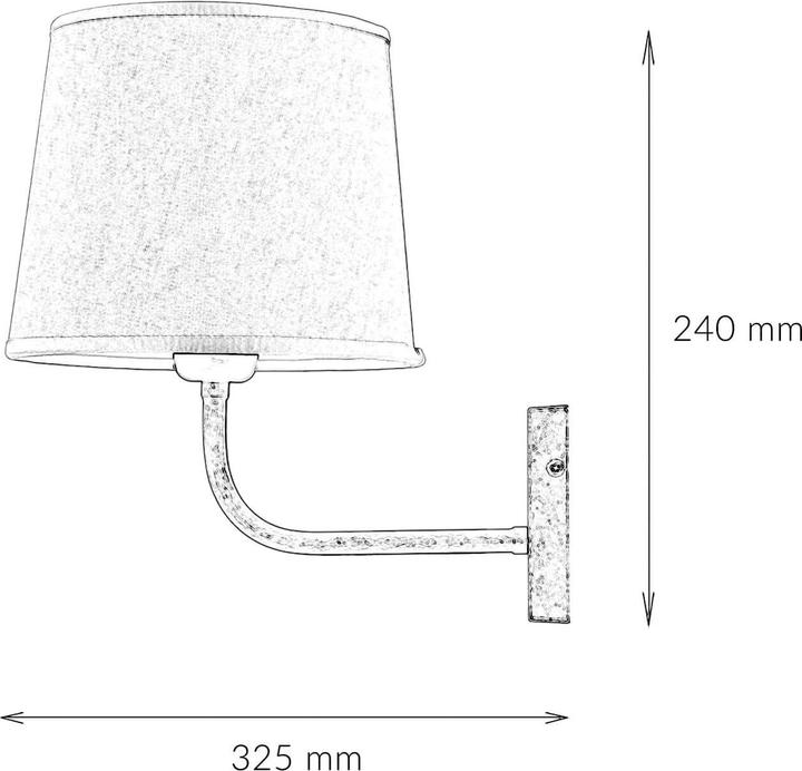 Produktbild Licht-Erlebnisse Applique Paralume 147 (E27)