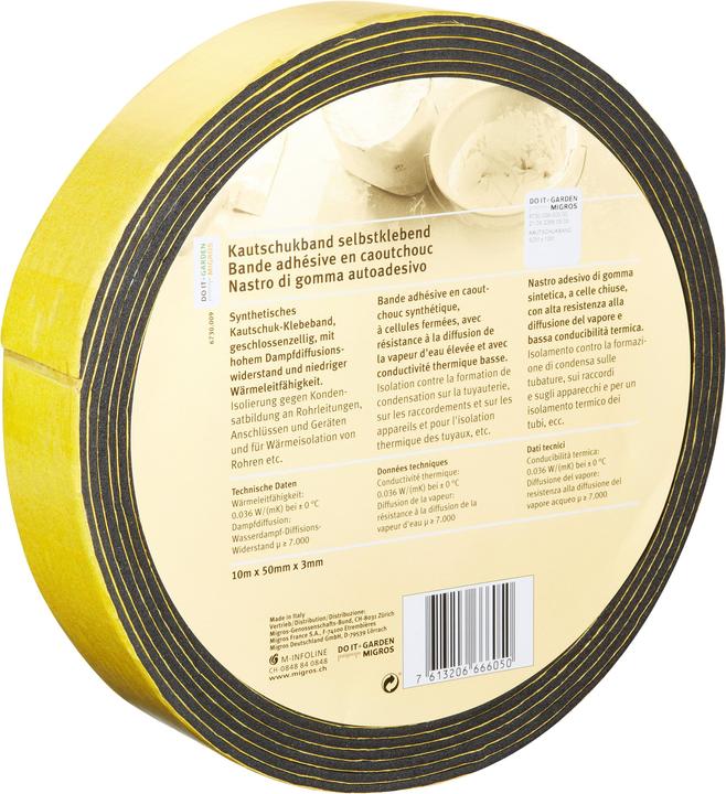 Produktbild Kautschukband, 50mm x 3mm x 10m (50 mm)