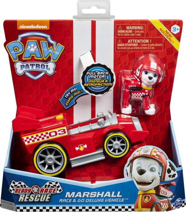Produktbild Spin Master PAW Patrol - Marshalls Race & Go Deluxe Basis Fahrzeug mit Figur (Ready, Race, Rescue)
