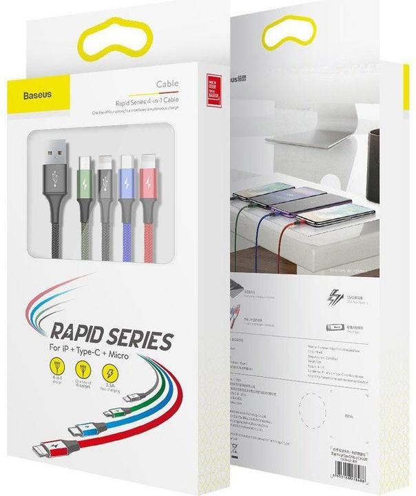 Productafbeelding Baseus 4in1 (1.20 m, USB 2.0)