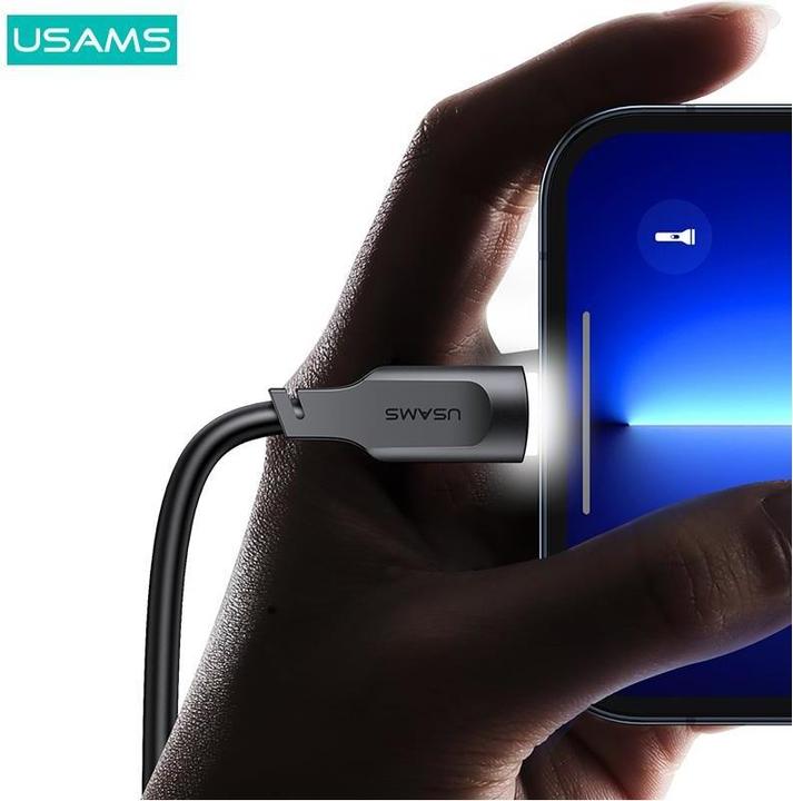 Produktbild Usams Ladekabel Typ-C zu Lightning PD - Schwarz (1.20 m, USB 3.0)
