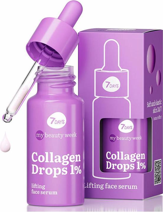 7Days Kollagenserum für das Gesicht Anti Aging Koreanische Hautpflege mit Jojoba- und Mandelöl (20 ml)