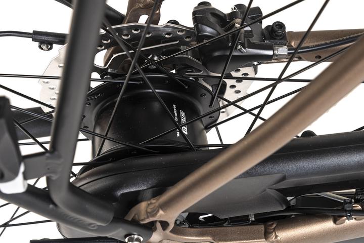 Produktbild Adore E-Citybike 28" Alu Cityfahrrad CX-290 Mittelmotor 60NM / 15Ah Bronze matt (44 cm)