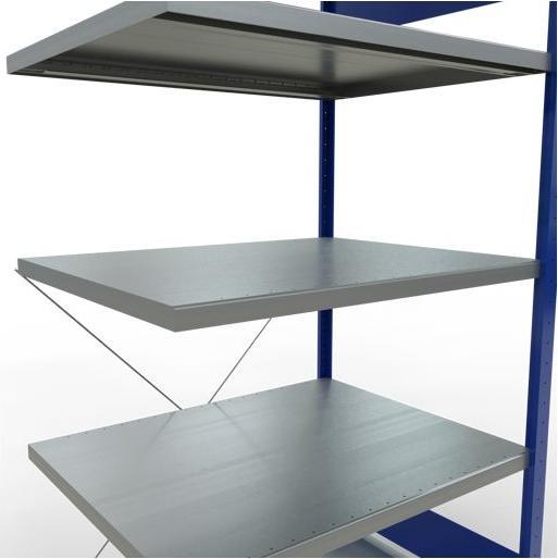 Stecksystem Anbauregal MULTIplus250 mit Kreuzstrebe