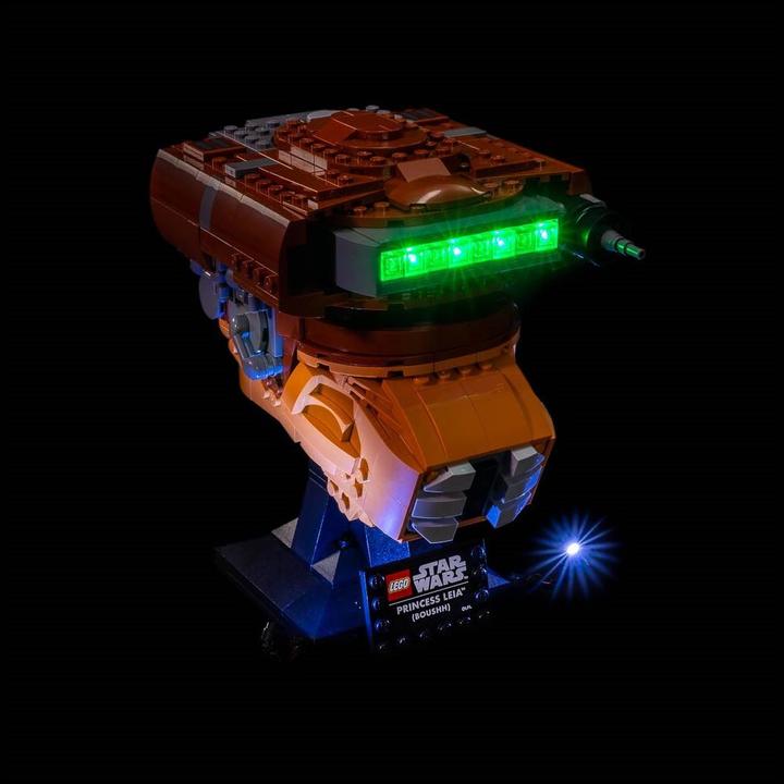 Actual product image Light my bricks LEGO® Star Wars Princess Leia (Boushh) Helmet #75351 Light Kit