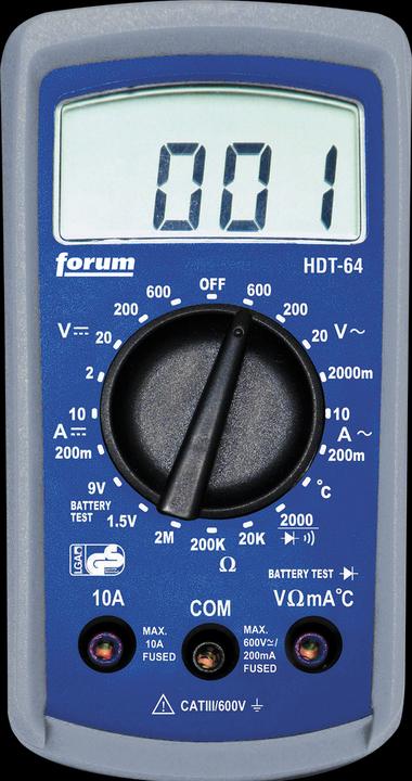 Produktbild Forum Professional Solutions Digital-Multimeter 2-600V in Tasche (CAT III 600V)