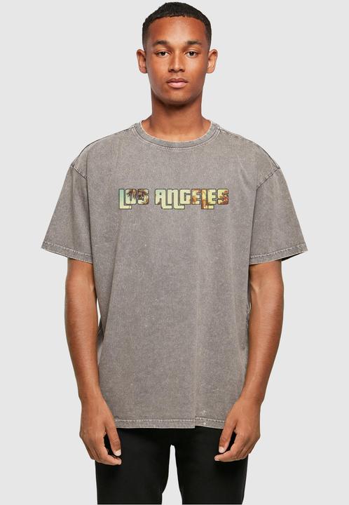 Image du produit Merchcode Grand Los Angeles Acid Washed Heavy Oversized Tee - 117851 (XL)
