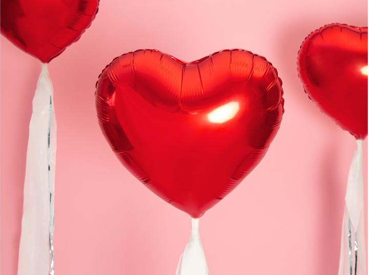 Produktbild Partydeco Rotes Herz Ballon 45cm