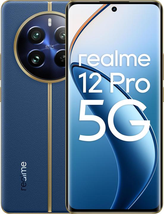 Produktbild realme 12 Pro 5G 12Gb 256Gb 6,7" (256 GB, Submariner Blue, 6.70", Dual SIM, 50 Mpx, 5G)