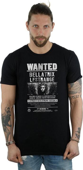 Actual product image Mens Bellatrix Lestrange Wanted Poster Cotton T-Shirt (S)