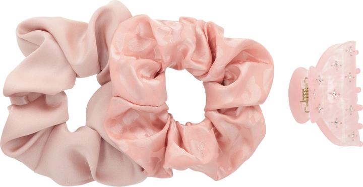 Actual product image Trisa Fashion Haarklammer mit Strass & Scrunchie rosa 3 Stk. (Comb)