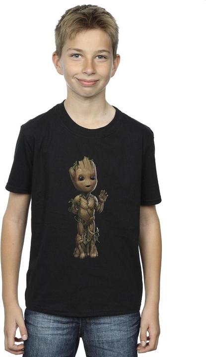 Actual product image Boys I Am Groot Wave Pose T-Shirt (128)