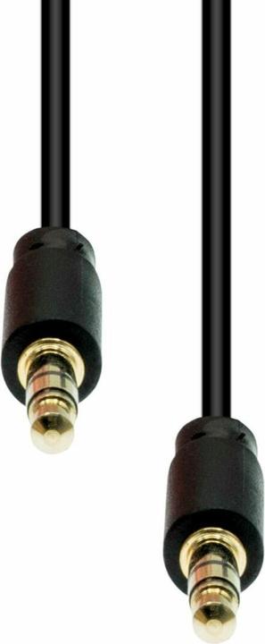 Actual product image ProXtend Mini-Jack 4-Pin Slim Cable M-M Black 2M (2 m)