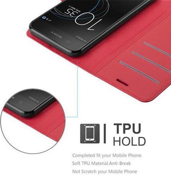 Actual product image Cadorabo Book with stand function cover (Sony Xperia XA1)