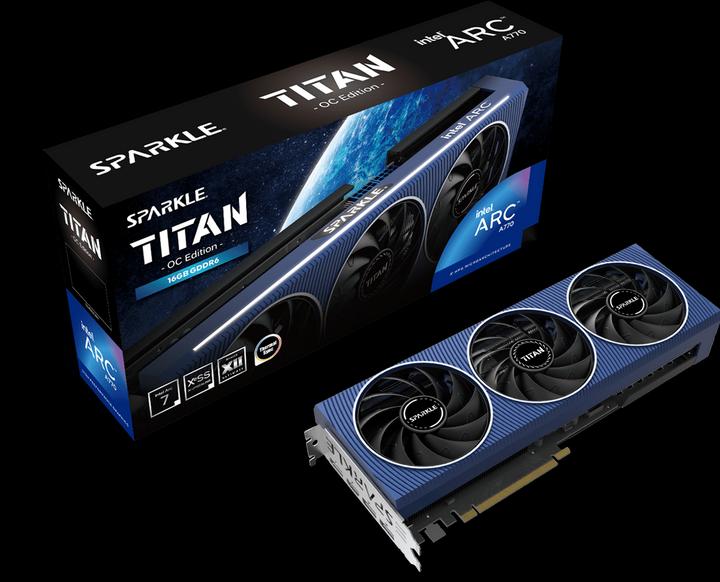 Actual product image Sparkle Intel A750 ORC OC Dual Fan 8GB Intel VGA Card (8 GB)
