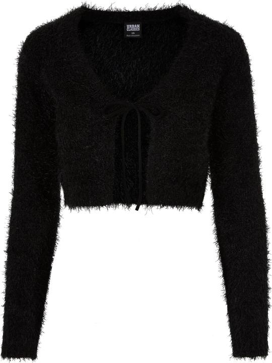 Produktbild Urban Classics Ladies Tied Cropped Feather Cardigan - 117653 (4XL)
