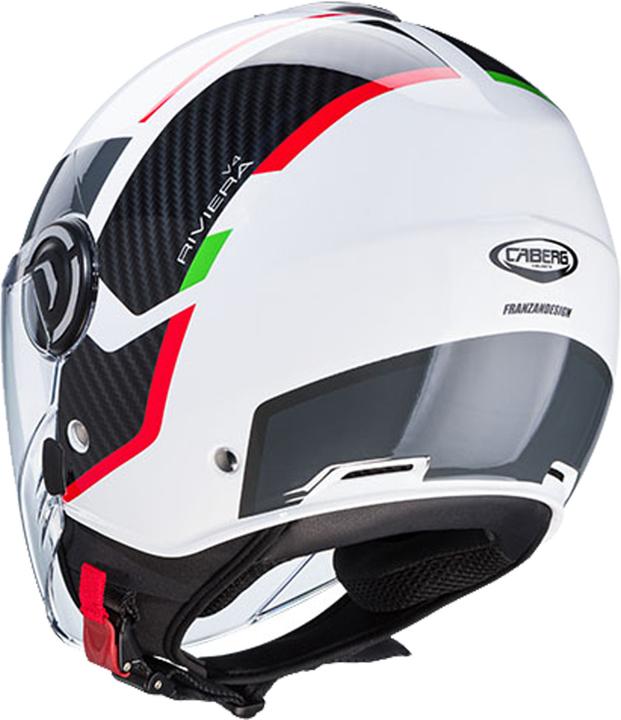 Actual product image Caberg Casque Jet Riviera V4x Geo / Italia / Brillant (XS)