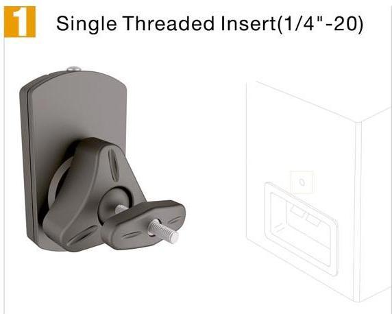 Actual product image Velleman Universal Speaker Wall Bracket (1 Pair) (1 pair, Wall installation, Rotatable)