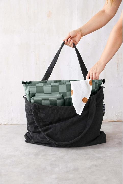 Produktbild Lässig Wickeltasche Mix Shopper Cord Schwarz