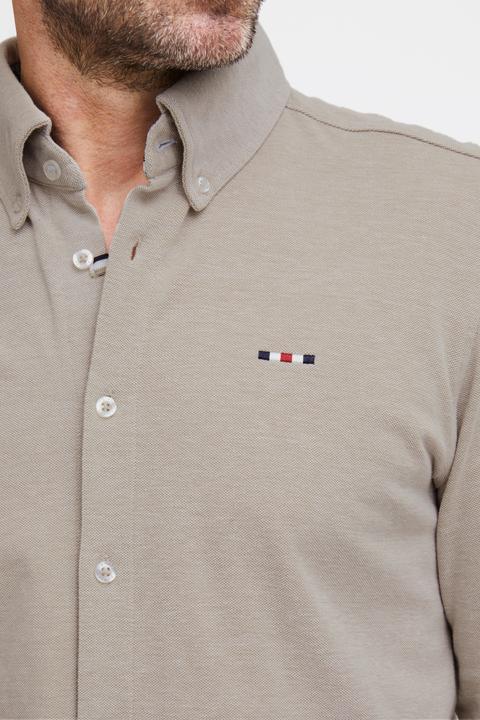 Actual product image FQ1924 FQSteven piqué knitted LS shirt 21900613 (S)