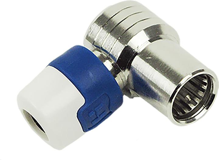 Actual product image Hirschmann QFA 5 Angled push-on quick F connector (Antenna cable)