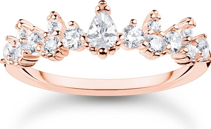 Produktbild Thomas Sabo Ring Eiskristalle Roségold (58, 925 Silber)