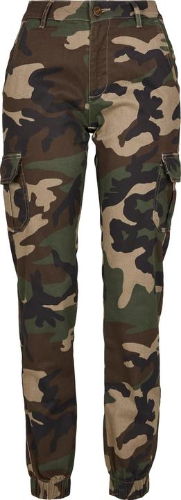 Actual product image Urban Classics Ladies High Waist Camo Cargo Pants (30)