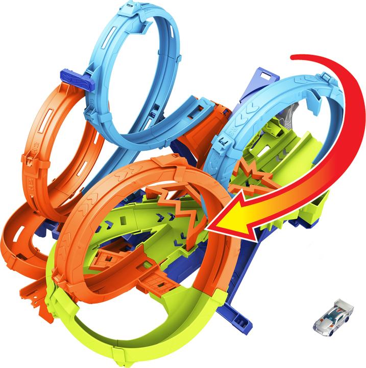 Productafbeelding Hot Wheels Action 4 Loopings Crash Gevaar