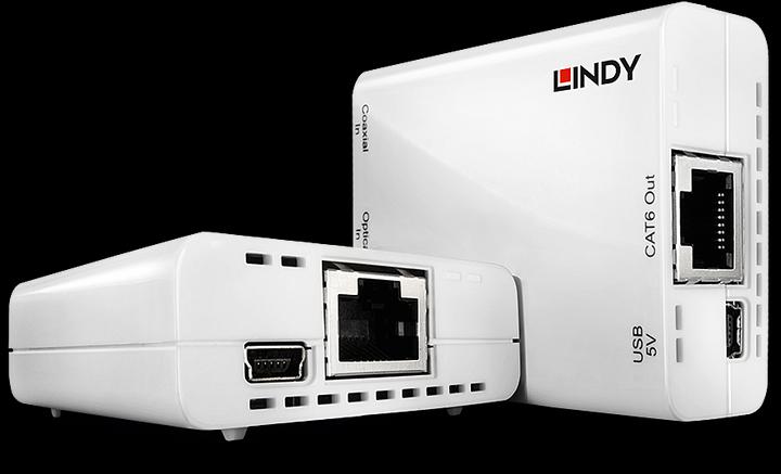 Actual product image Lindy 150m Cat.5 SPDIF TOSLINK Extender (Extender)
