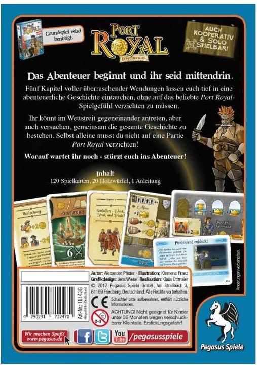 Actual product image Pegasus 18143G - The adventure starts - Port Royal (extension, DE edition) (German)