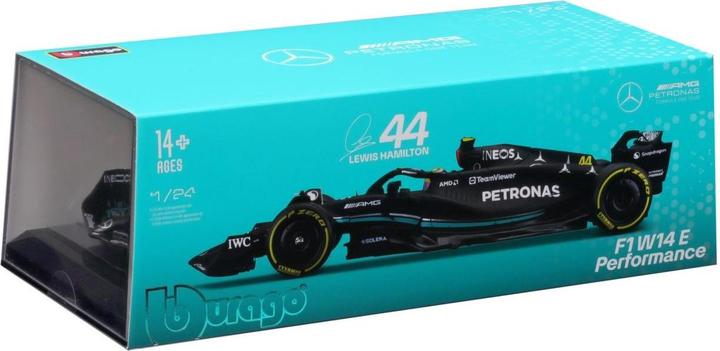 Actual product image Bburago Mercedes-AMG F1 W14 E Perf. Hamilton 2023