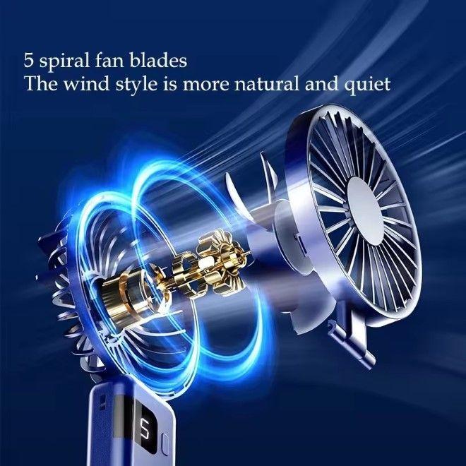 Immagine prodotto MU Classic Mini ventilatore manuale USB con batteria da 1200mAh (36 dB)