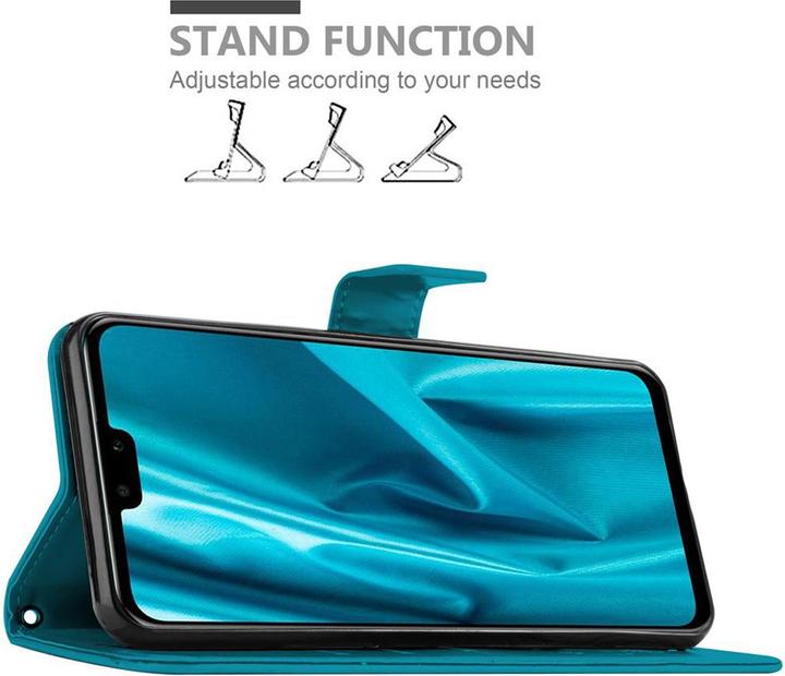 Actual product image Cadorabo Flower Book Cover (Huawei Y9 (2019))